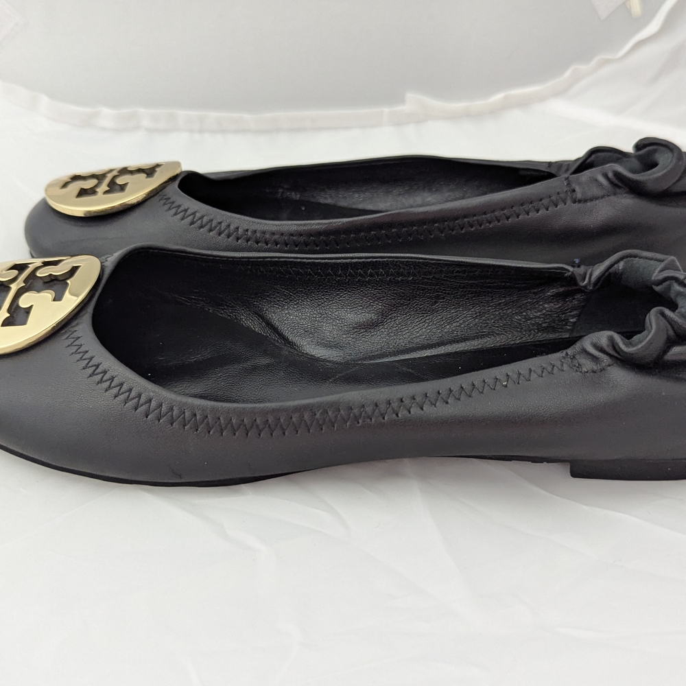 Tory Burch 2006 Reva Ballet Flats w/Gold Logo Medallion - Sz 7M GREAT Condition! - Picture 8 of 11